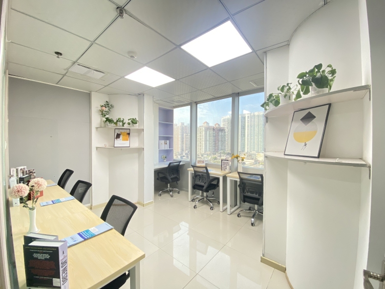 创富港（中华国际中心）A02+A03打通靠窗6人间办公室